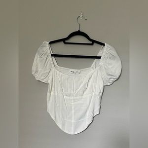 NWT white crop top